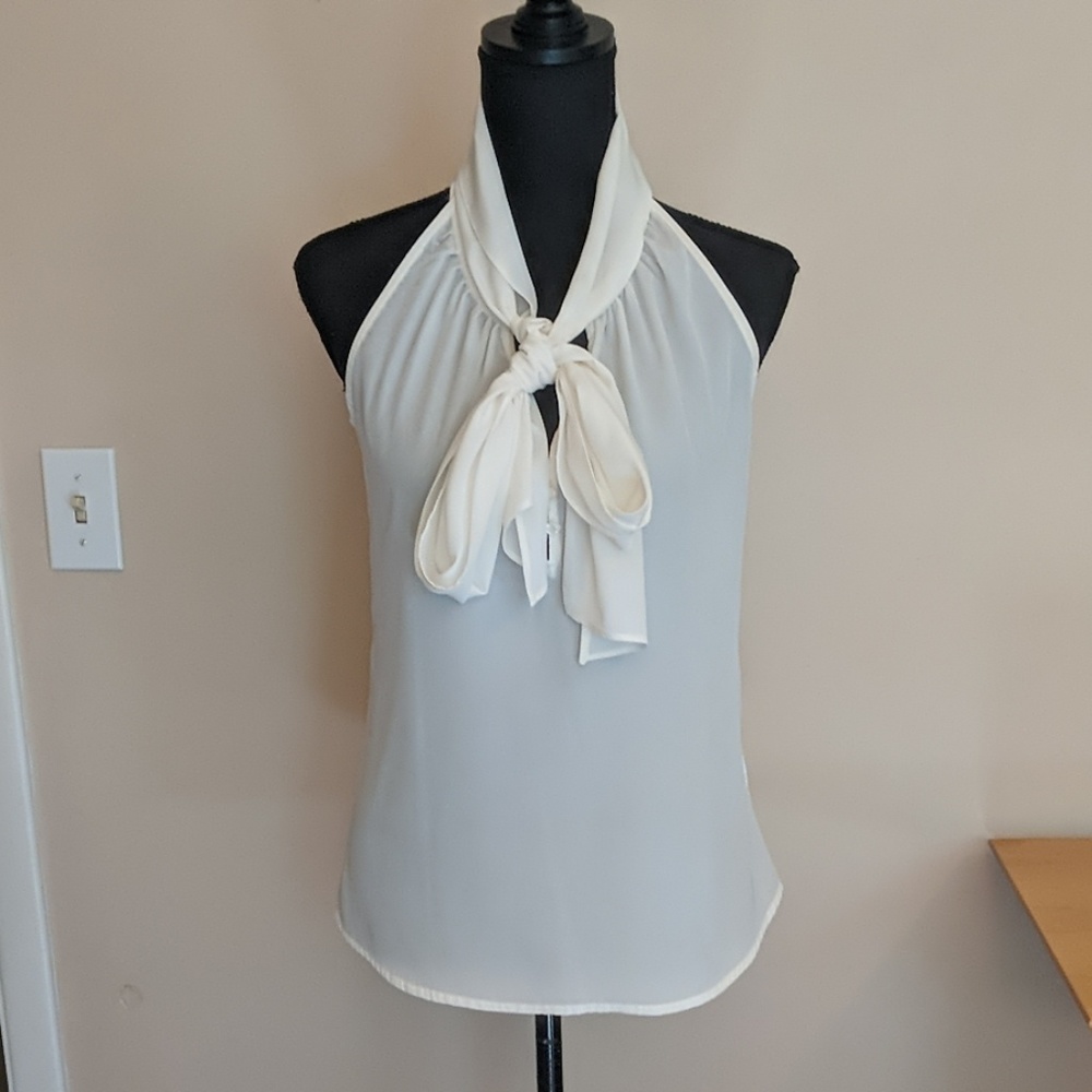 Old Navy Tie Neck Blouse